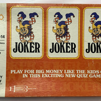 Joker Joker Joker Game - 1979 - Milton Bradley - Very Good Condition