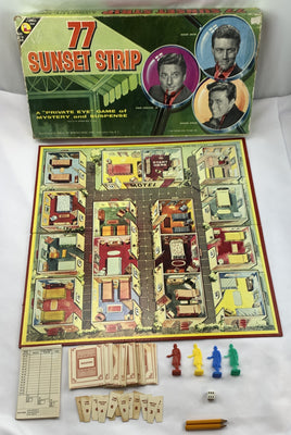 77 Sunset Strip Game - 1960 - Lowell Toy - Good Condition