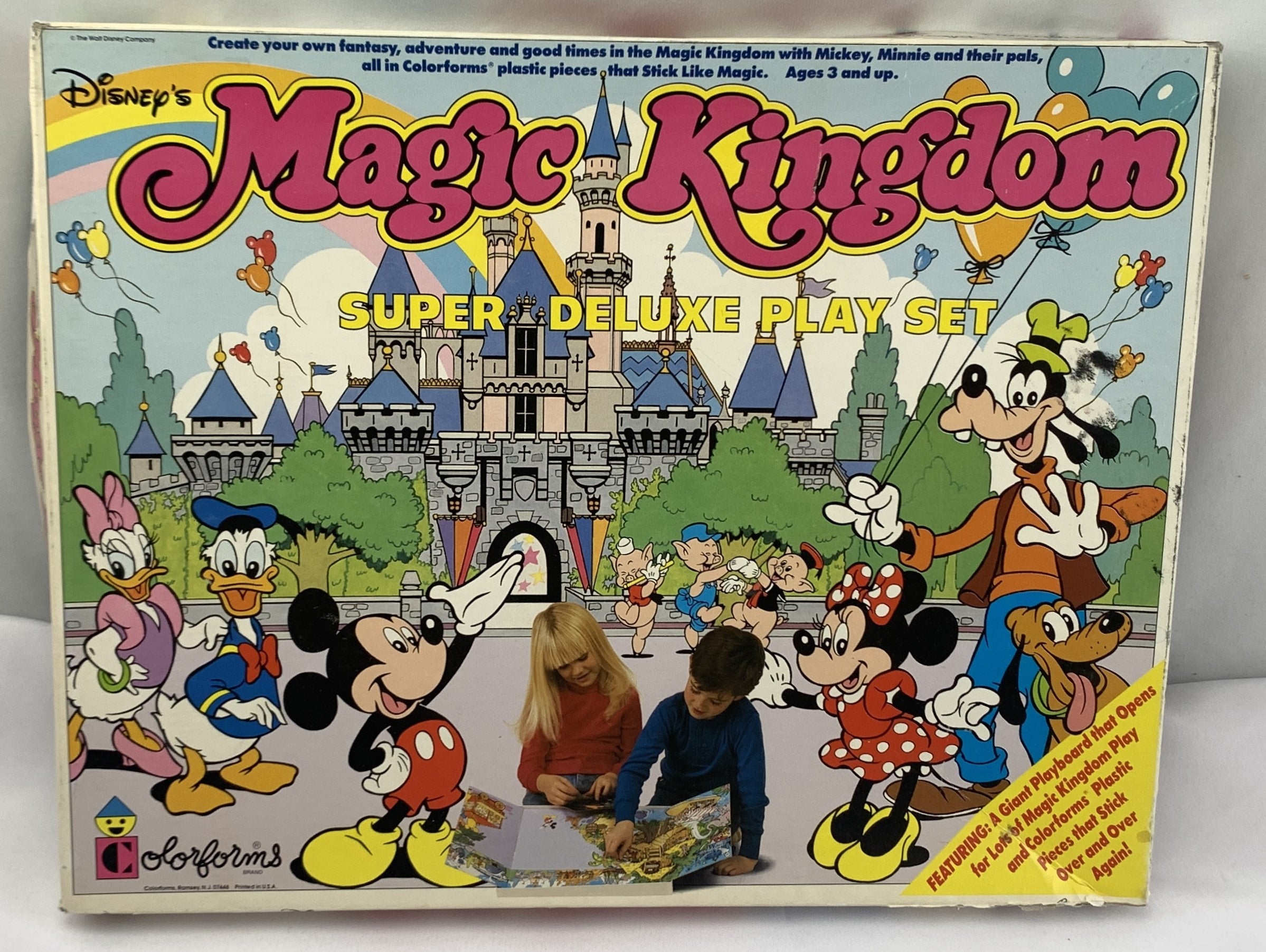 Disney Magic Kingdom Colorforms Set - 1979 - Very Good Condition