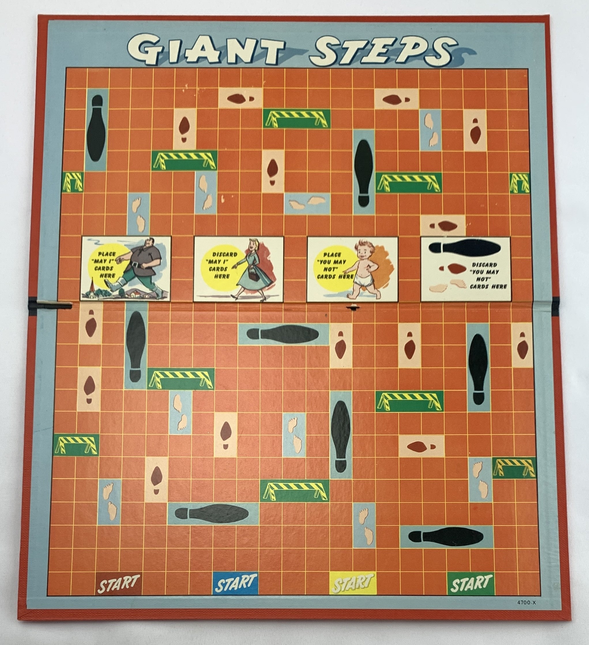 Giant Steps Game - 1957 - Milton Bradley - Good Condition