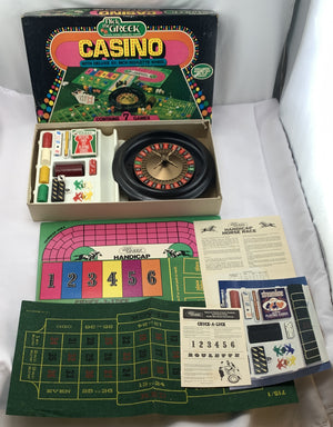 Nick the Greek Casino Games Horse Race, Backgammon, Chess, Checkers - E.S. Lowe - Good Condition