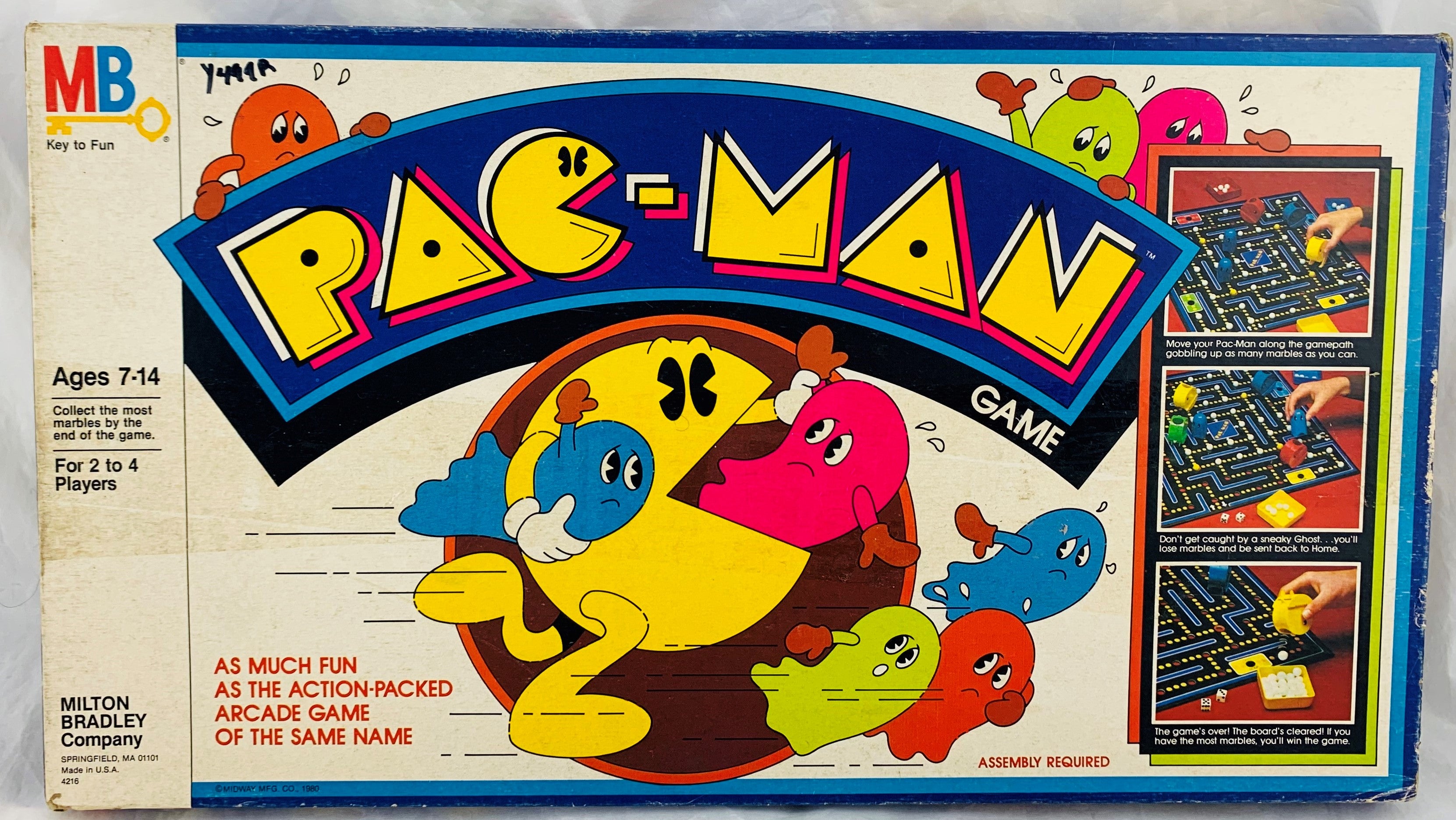 Pac-man Board Game - 1982 - Milton Bradley - Great Condition