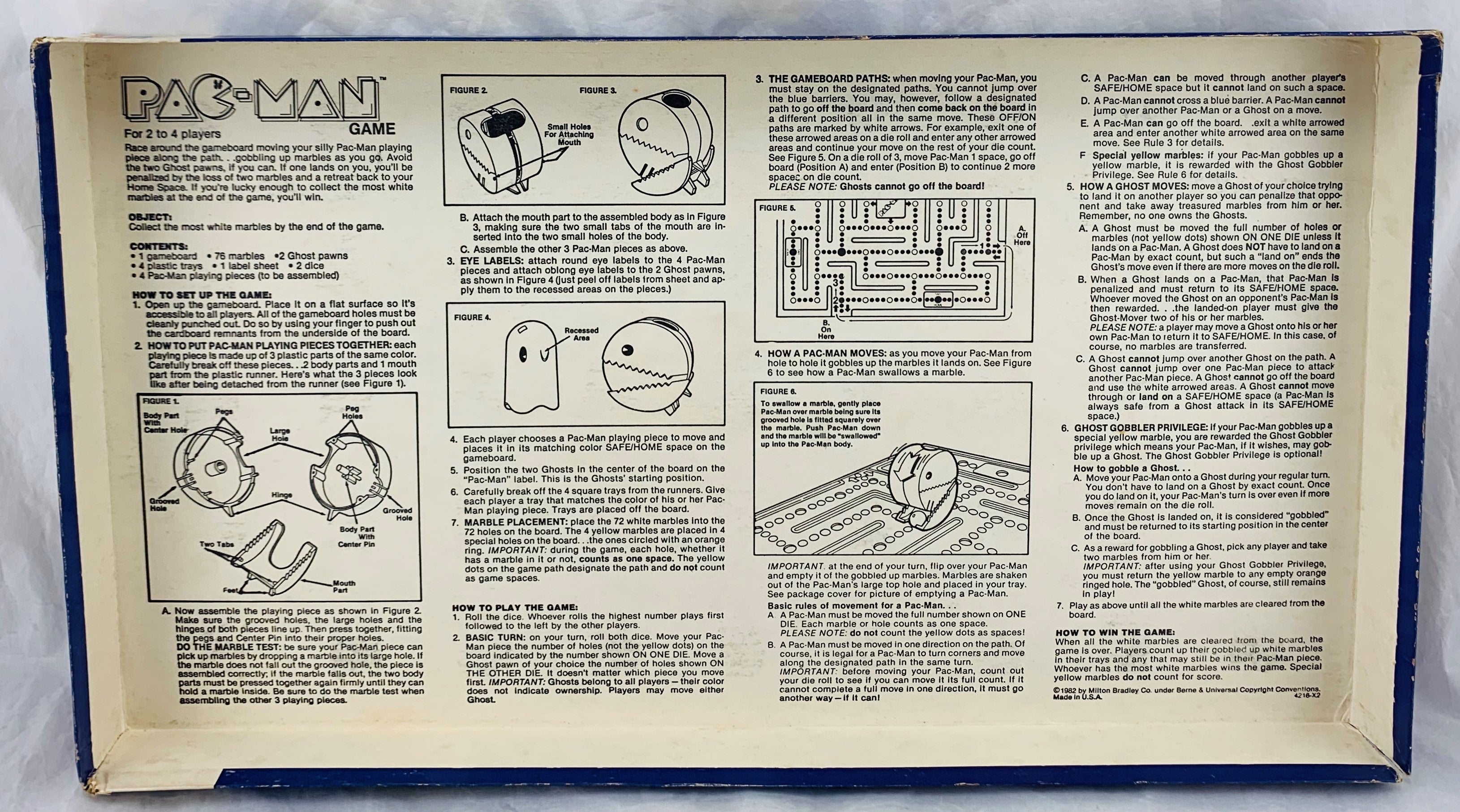 Pac-man Board Game - 1982 - Milton Bradley - Great Condition