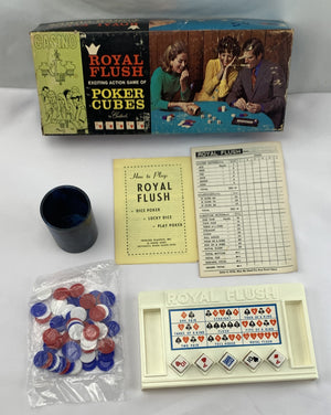 Royal Flush Poker Cubes Game - 1980 - Crisloid - Good Condition