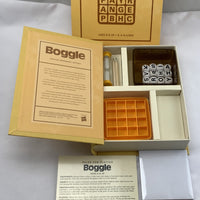 Boggle Vintage Bookshelf Edition Linen Book Game - Parker Brothers - Great Condition