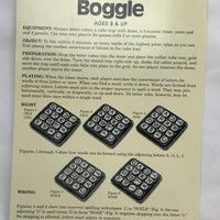 Boggle Vintage Bookshelf Edition Linen Book Game - Parker Brothers - Great Condition