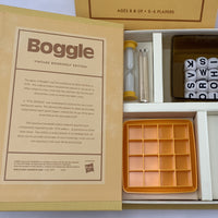 Boggle Vintage Bookshelf Edition Linen Book Game - Parker Brothers - Great Condition