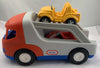 Red Truck Car Carrier with Both Cars - Little Tikes - Great Condition