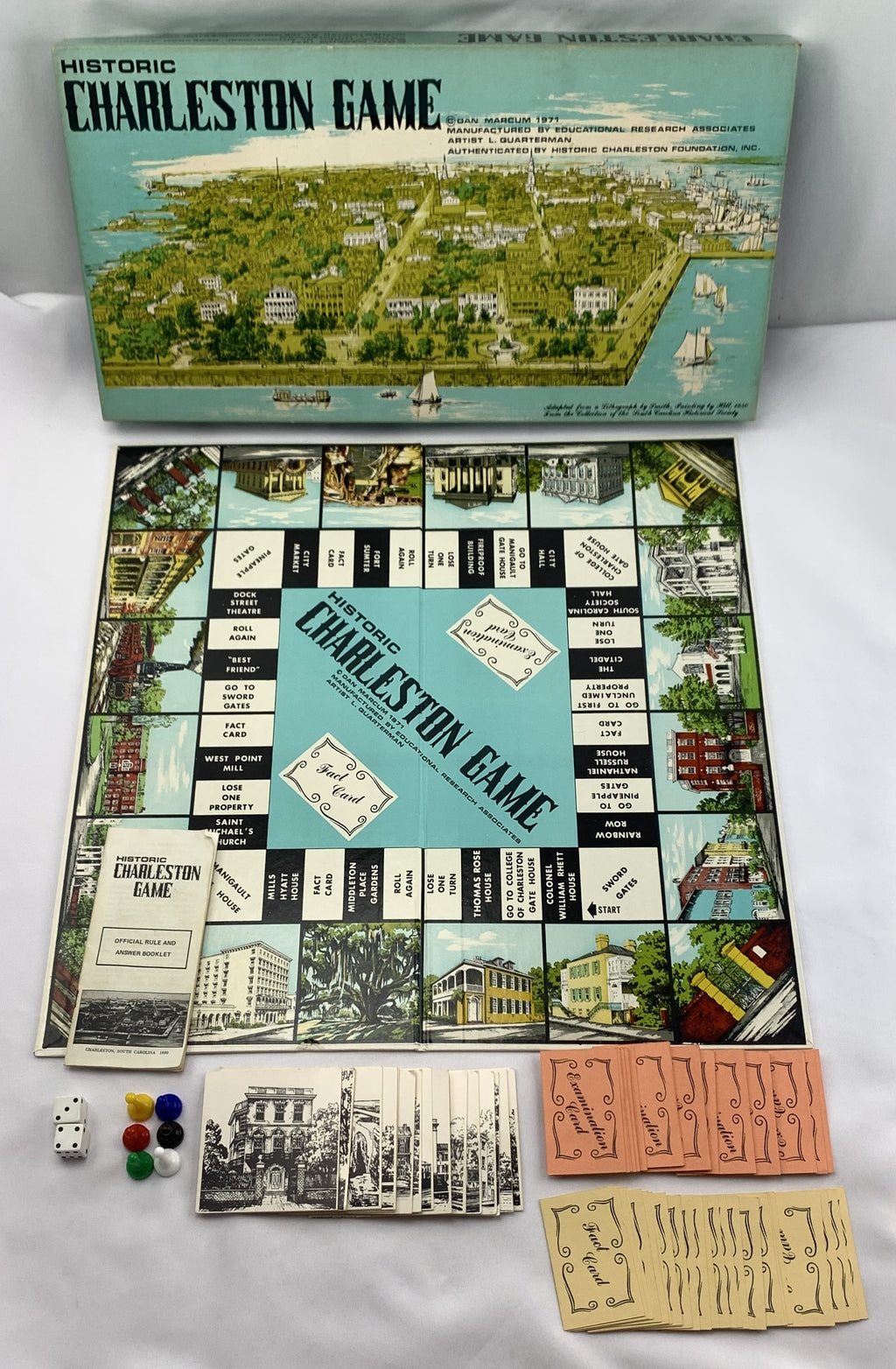 Historic Charleston Game - 1971 - Pressman - Great Condition