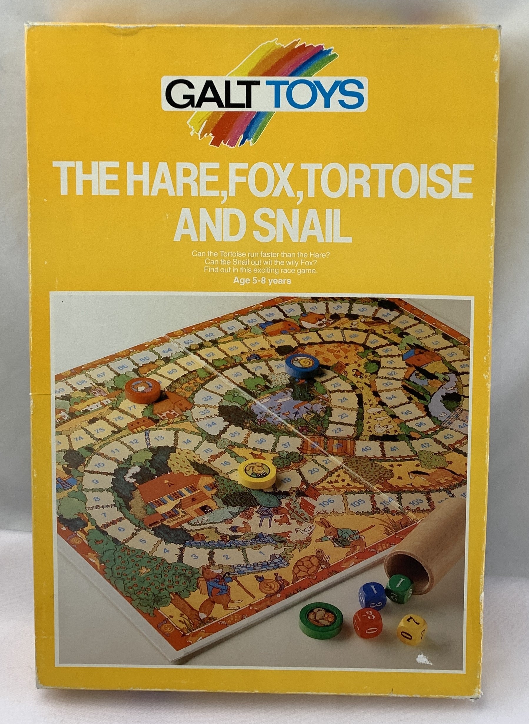 The Hare and the Tortoise, the Fox and the Snail Game - 1966 - Galt Toys - Great Condition