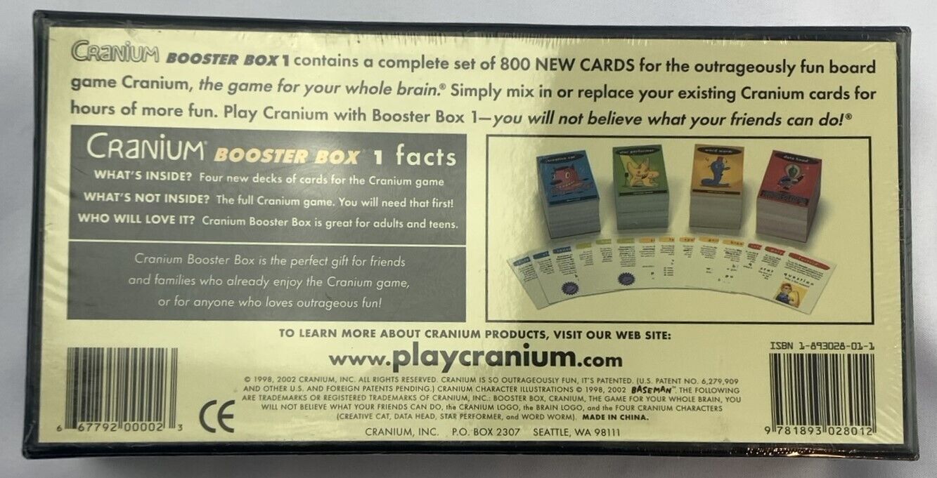 Cranium Booster Box 1 - 2002 - New