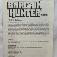 Bargain Hunter Game - 1981 - Milton Bradley - Great Condition