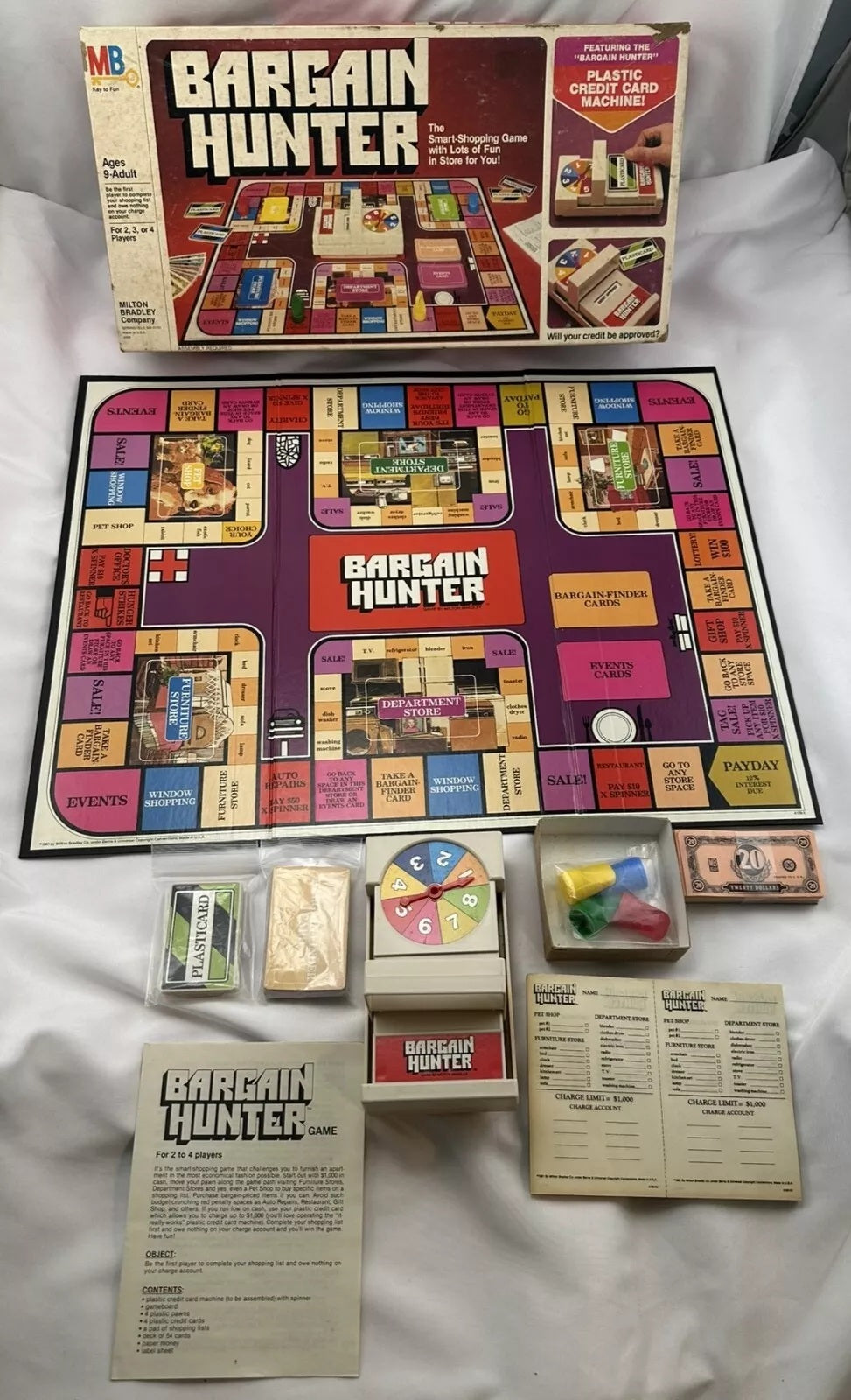 Bargain Hunter Game - 1981 - Milton Bradley - Great Condition