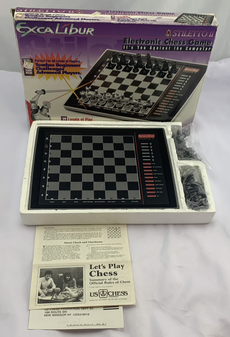 EXCALIBUR Sabre II Electronic Computer Chess Game Tested