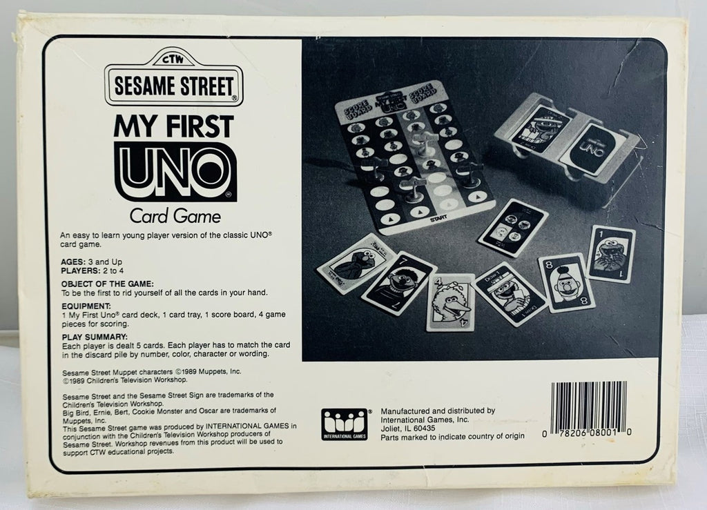 Uno Deluxe Game - 1989 - Mattel - Great Condition