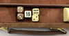 Backgammon Game 17 1/2" x 11 1/2" Brown Case - Complete - Great Condition