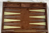 Backgammon Game 17 1/2" x 11 1/2" Brown Case - Complete - Great Condition