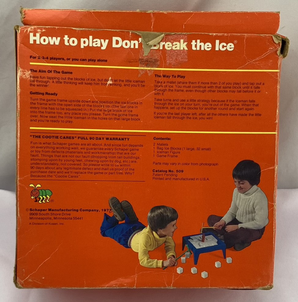 1960 Don't Break the Ice Game by Schaper in Good Condition FREE SHIPPING 