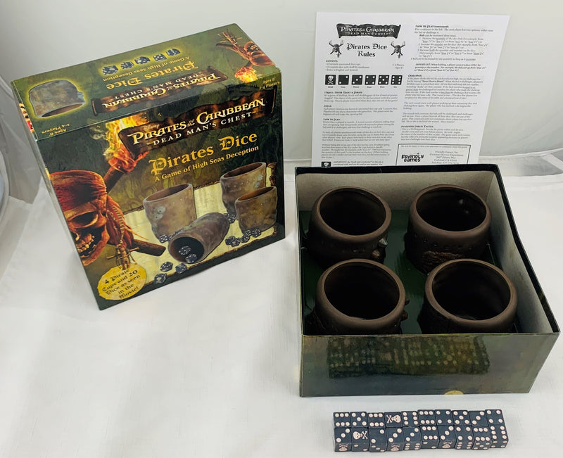 NEW Pirates of the Caribbean Liar's Dice Game Disney Store store HTF