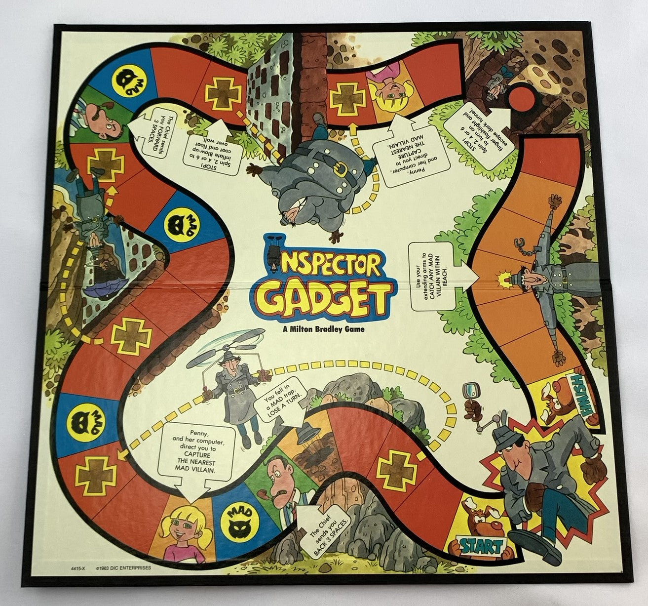 Inspector Gadget Game - 1983 - Milton Bradley - Great Condition