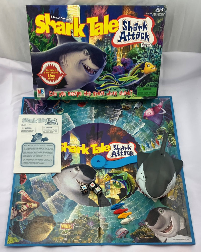 Shark Tale Shark Attack Game - 2004 - Milton Bradley - Great
