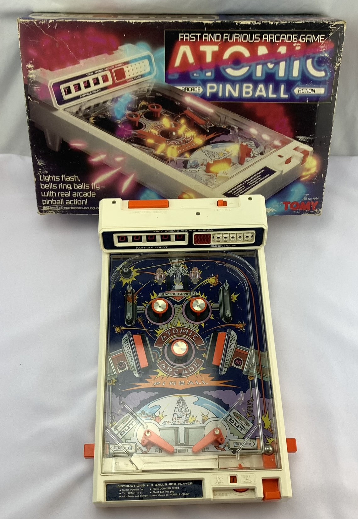 TOMY Atomic Pinball Game - 1979 - Great Condition