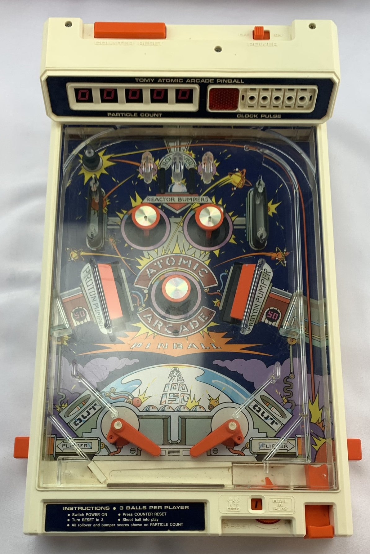 TOMY Atomic Pinball Game - 1979 - Great Condition