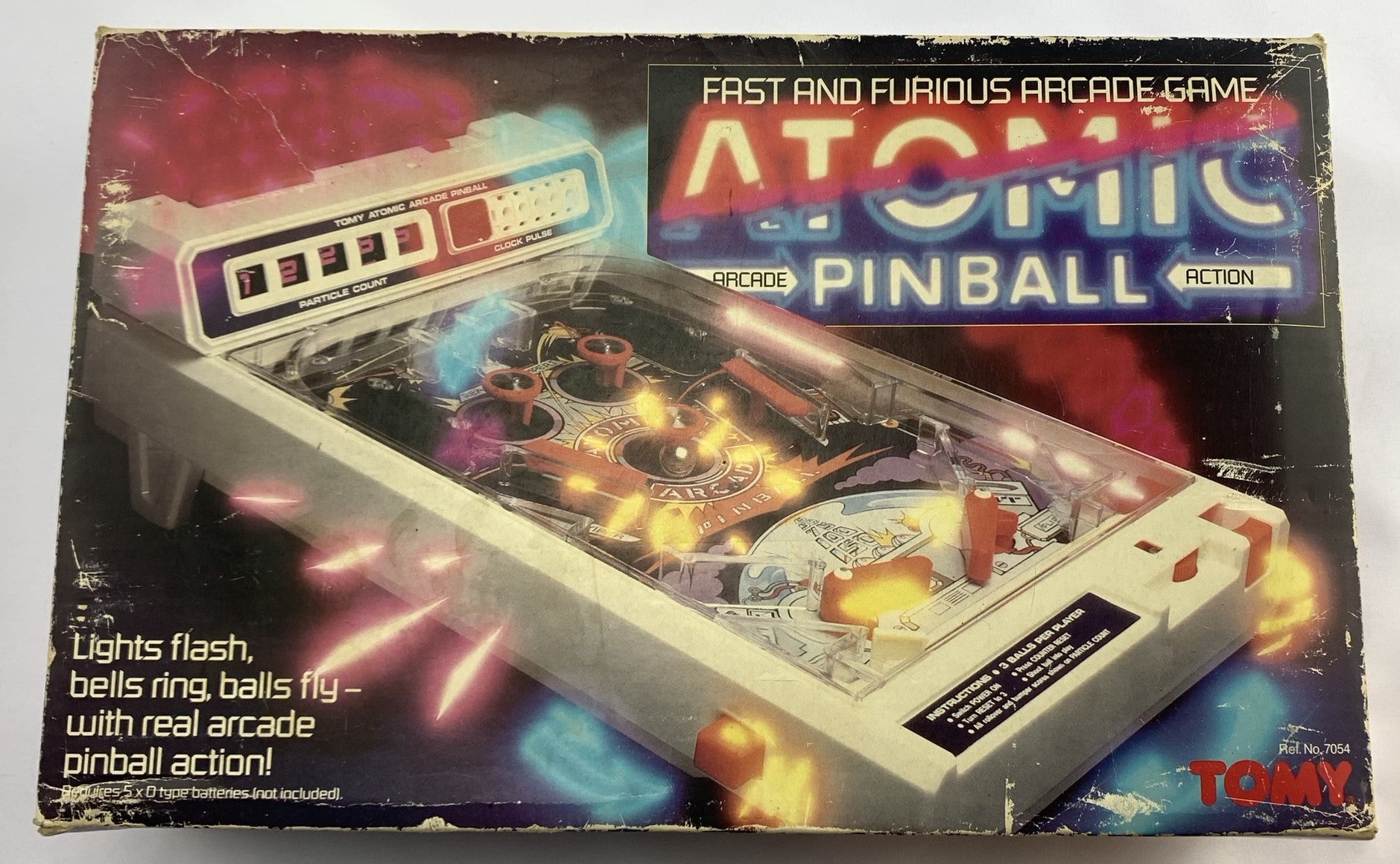 TOMY Atomic Pinball Game - 1979 - Great Condition