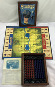 Stratego Game in Wooden Box Bookshelf - 2005 - Milton Bradley - Great Condition