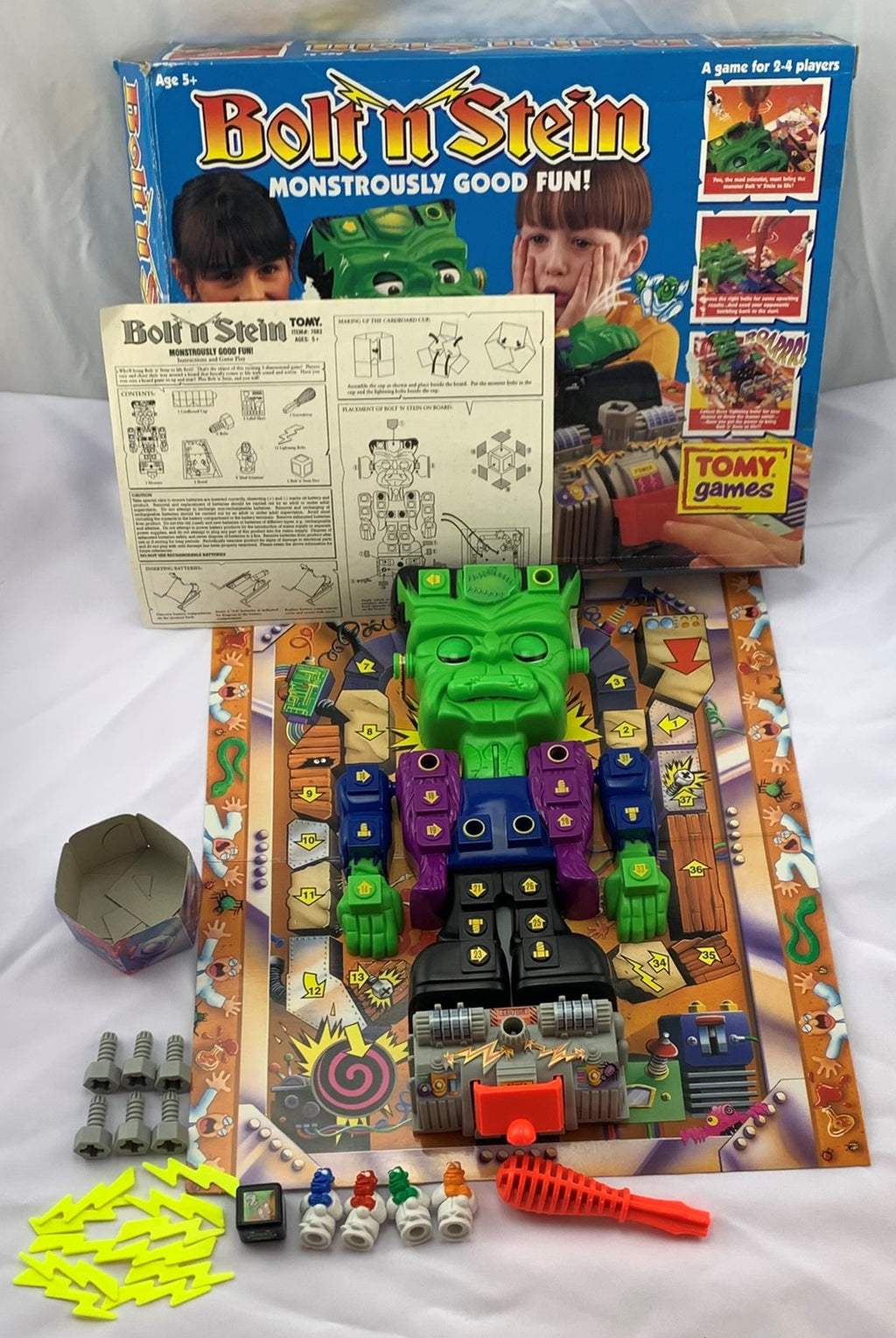 Bolt N Stein Frankenstein Game - 1994 - Tomy - Great Condition 