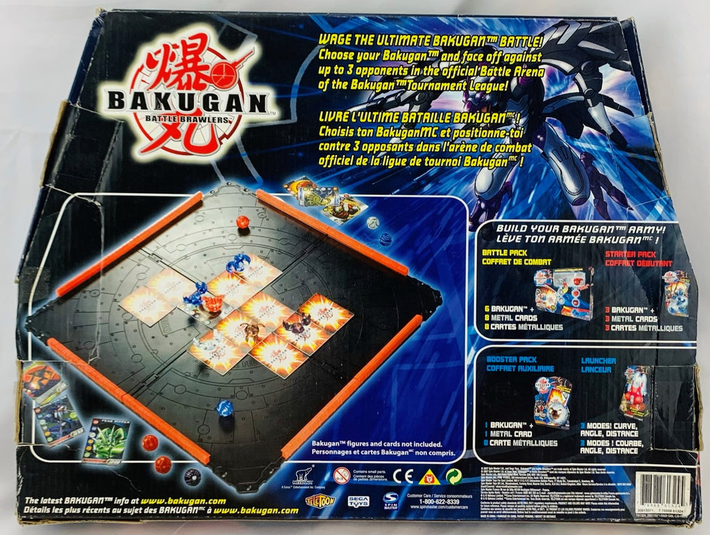 Bakugan Battle Brawlers Battle Arena with 1 new and 2 preowned Bakugan - no  used