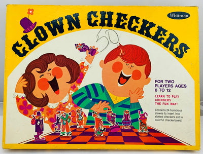 Clown Checkers Set - 1968 - Whitman - Great Condition