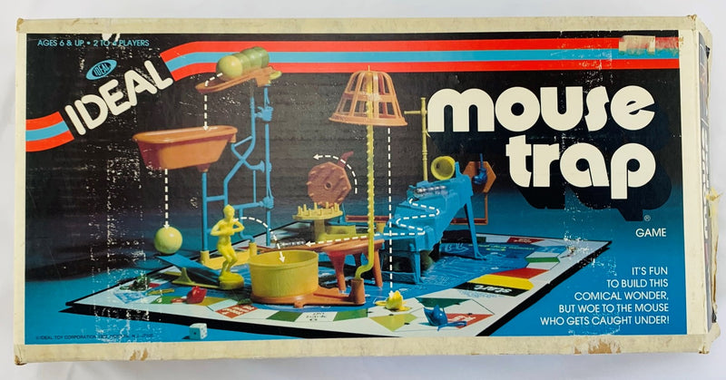 Mouse Trap Board Game W/ Instructions and Original Box- Ideal Toys Vintage  1982