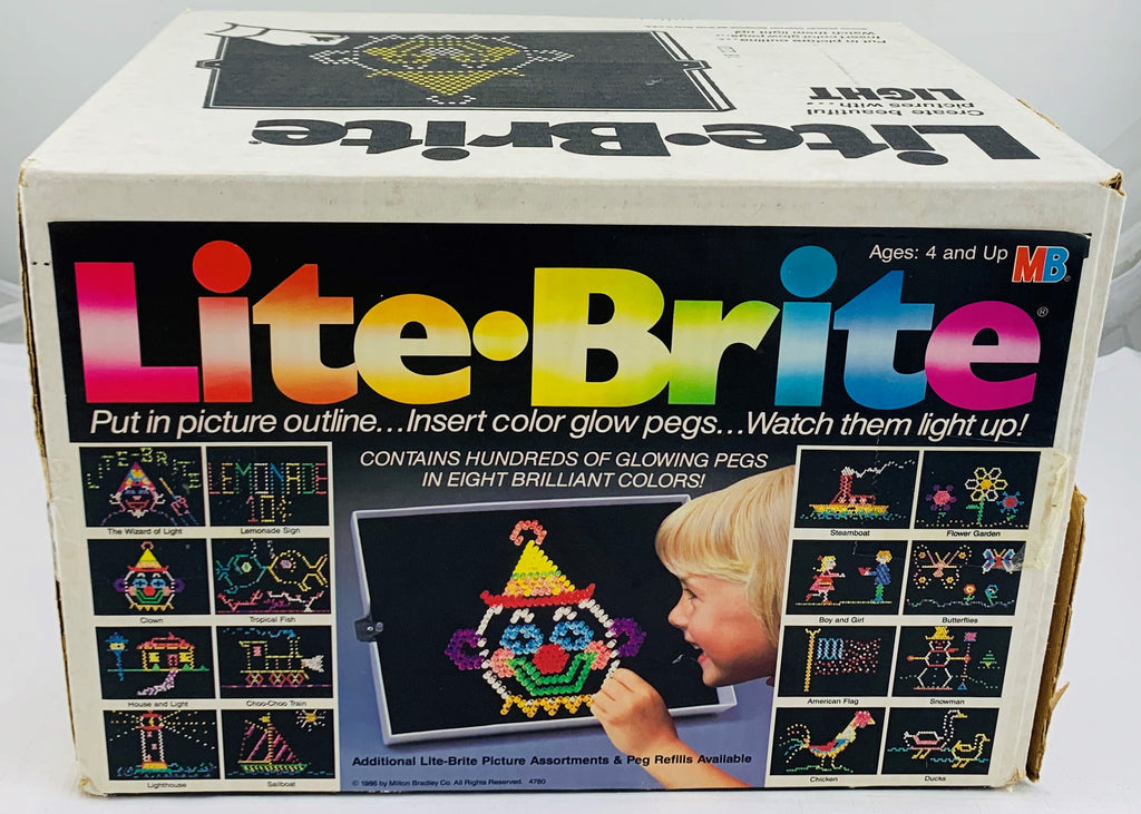 Lite Brite 1980's Light Bright Toy Works Pictures & Pegs