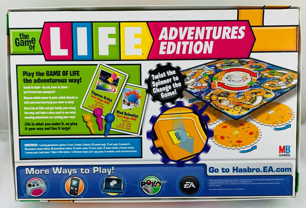 How to play The Game of Life Adventures, Official Game Rules
