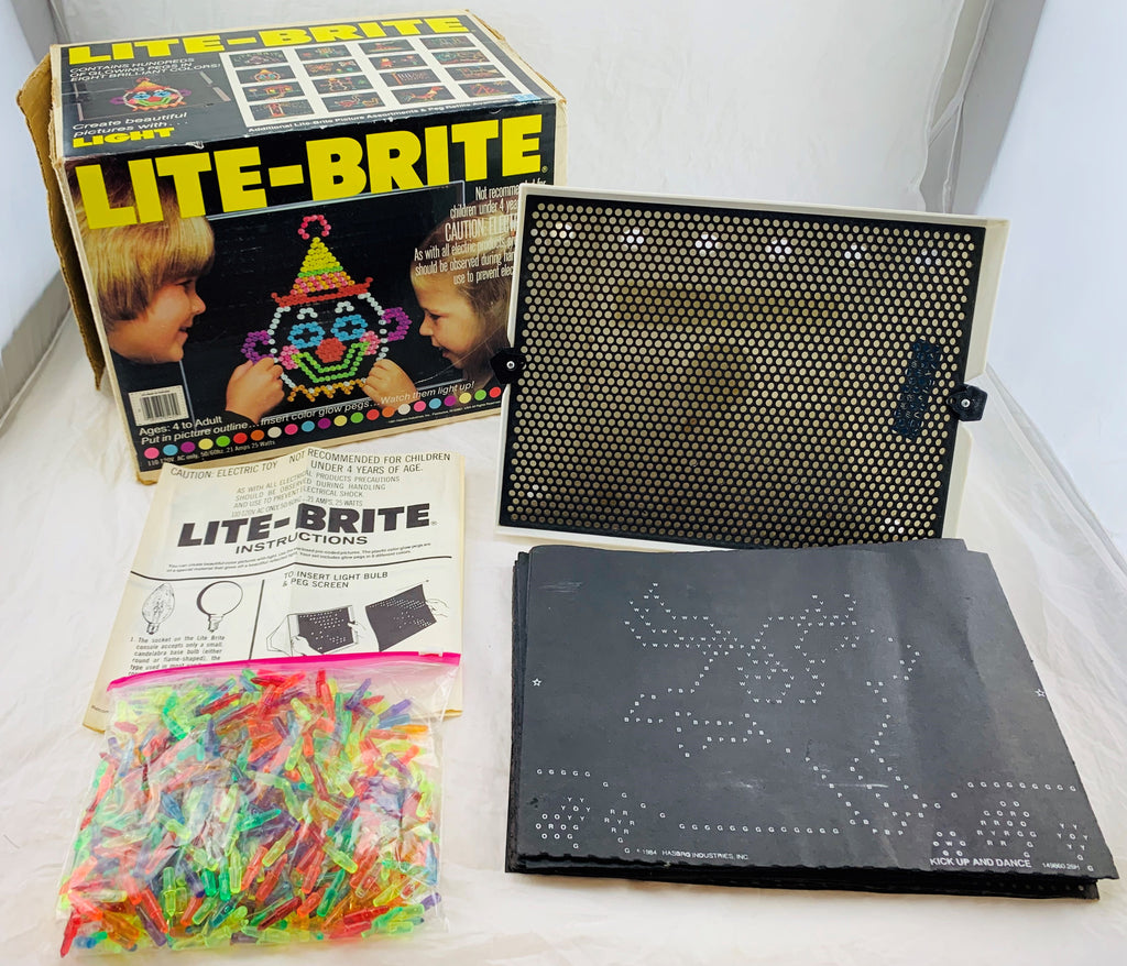 Lite Brite 1980's Light Bright Toy Works Pictures & Pegs
