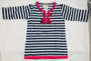 Pottery Barn 18-24 Months Blue and White Striped Top Long Sleeve Shirt