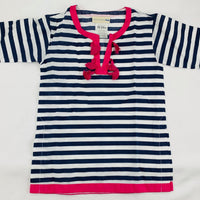 Pottery Barn 18-24 Months Blue and White Striped Top Long Sleeve Shirt