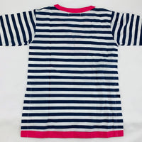 Pottery Barn 18-24 Months Blue and White Striped Top Long Sleeve Shirt