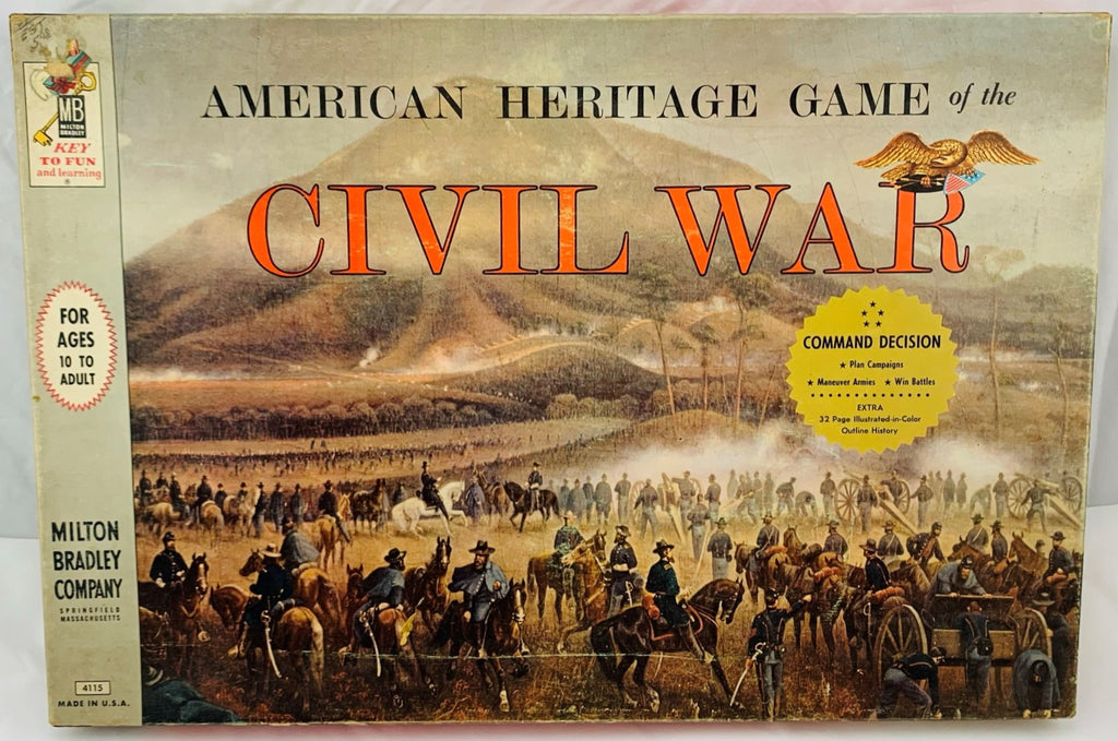 Battle Cry Milton Bradley American Heritage Vintage Board Game Civil War  #29