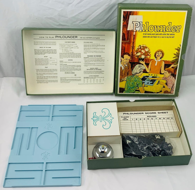 Vintage Word Game-Phlounder 1962 | 3M Bookshelf Edition of the Fast-Moving Word Game high quality - Phlounder