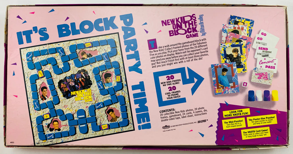 Vintage New Kids On The Block Board Game - 1990 - Milton Bradley Almost  Complete