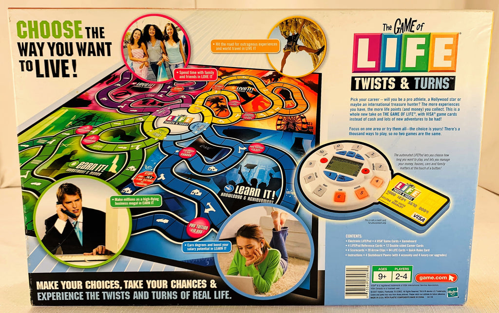 THE GAME OF LIFE TWISTS & TURNS TESTED, COMPLETE, WITH SCRATCH CARD SEE  PICTURES