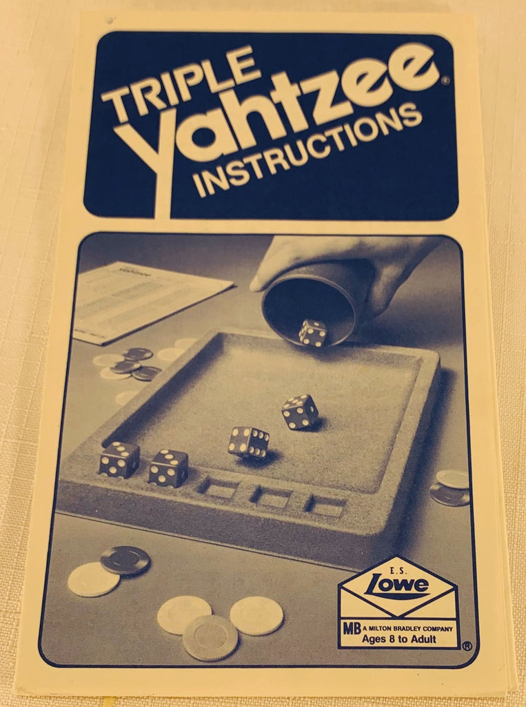 Vintage Yahtzee Board Game 1982 Milton Bradley Complete Family Game Night  Gift for Friend, Exciting Game of Skill and Chance, Dice Game 