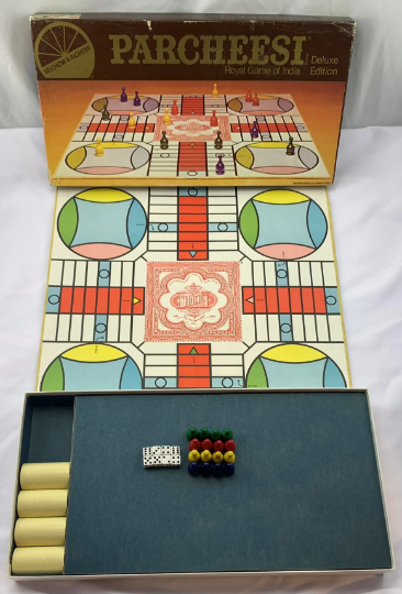 Parcheesi Game Deluxe Edition - 1975 - Selchow & Righter - Great
