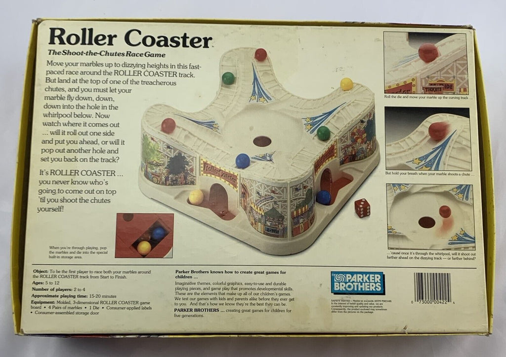 Roller Coaster Game 1989 Parker Brothers Great Condition